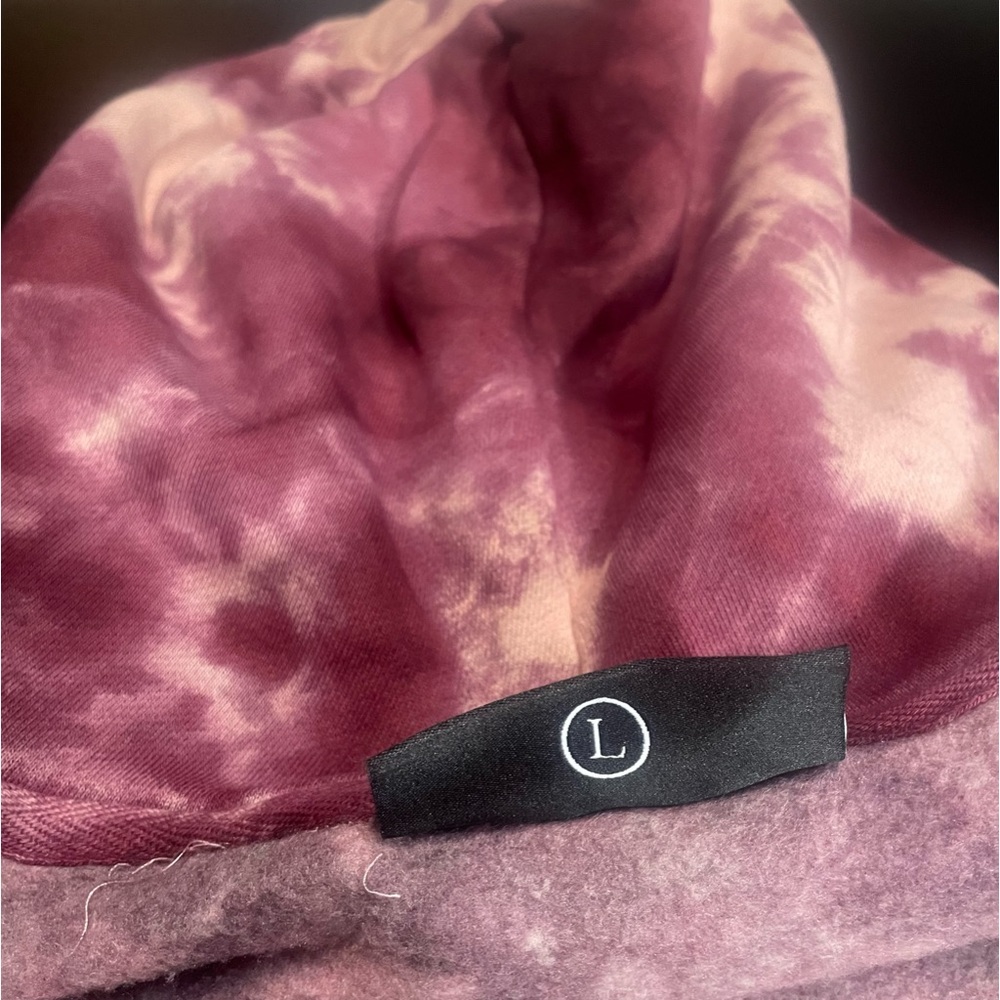 BNWT CIVIL REGIME CRANBERRY MARBLE WASH LARGE MENS UNISEX TIE DYE HOODIE - Picture 8 of 16